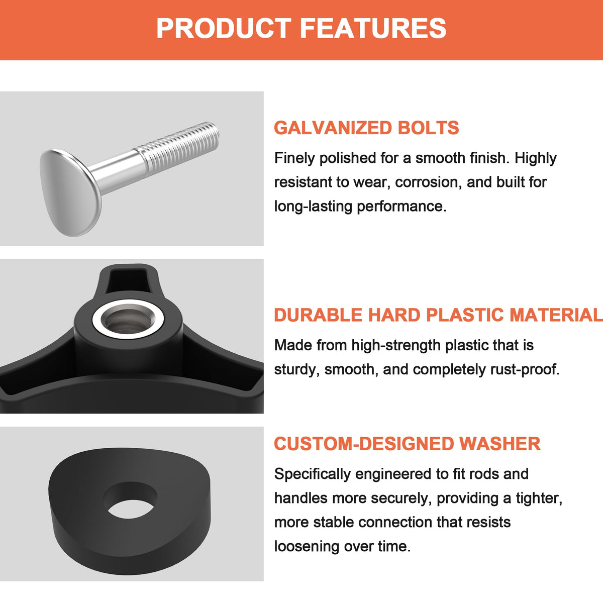AIFORCE durable metal bolt highlights rust resistance for long-lasting performance