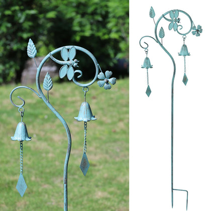 AIHAOKAN dragonfly garden decor outdoor bell stake enhances curb appeal with soothing chime.