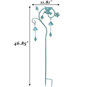 AIHAOKAN garden stake featuring hummingbird, ideal for borders and flower beds.