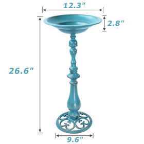 AIHAOKAN cast iron base provides solid stability for outdoor use.