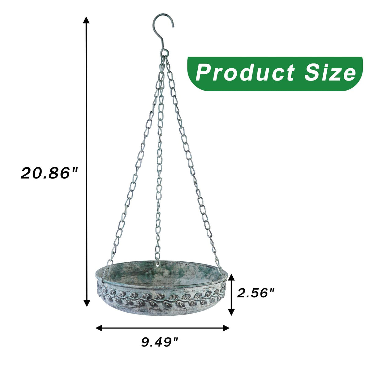 AIHAOKAN retro-green finish close-up emphasizes vintage style for gardens.