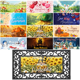 AIHSUMC seasonal welcome insert spring bloom enhances entry with fresh charm