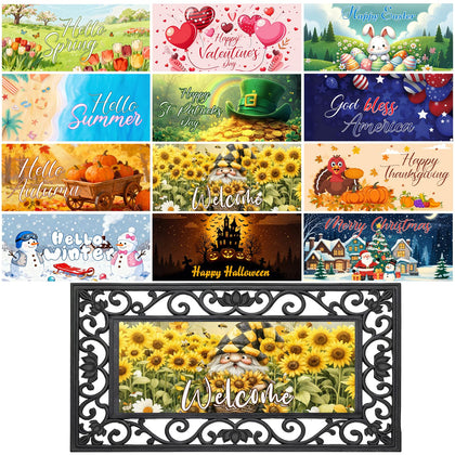 AIHSUMC seasonal welcome insert spring bloom enhances entry with fresh charm