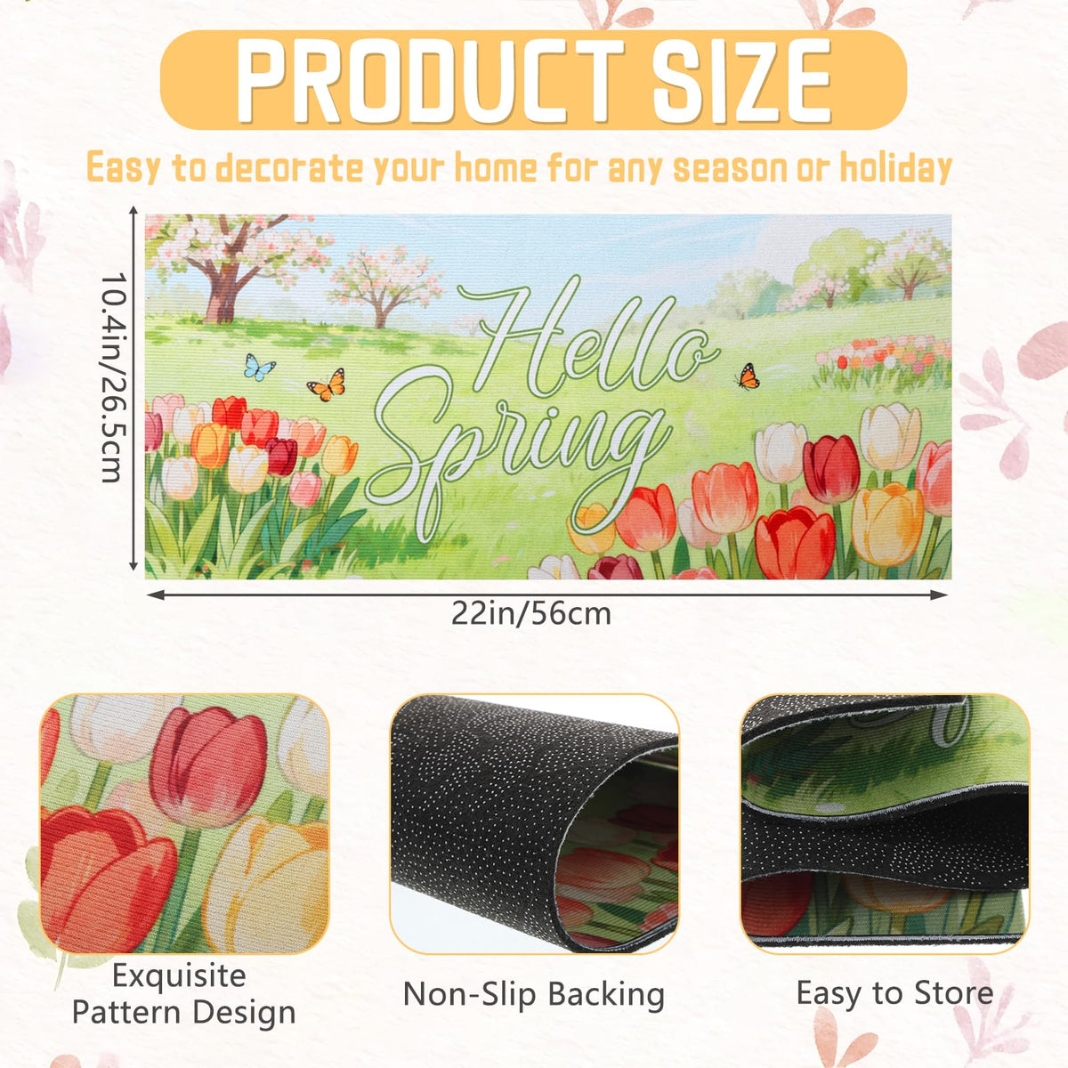 AIHSUMC seasonal welcome insert summer sunshine adds vibrant curb appeal