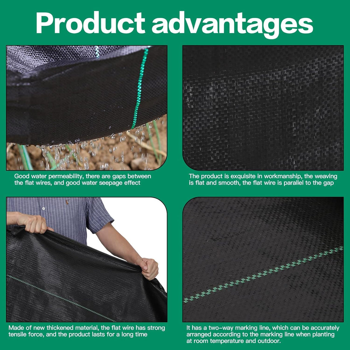 AIKANG premium PE material close-up highlights strong durability.