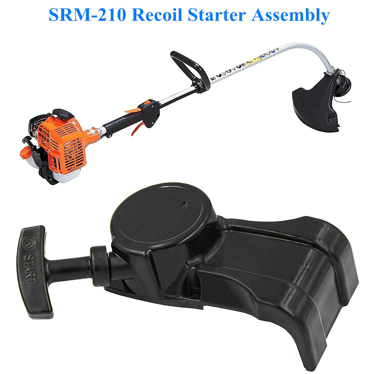 AILEETE recoil starter assembly for Echo SRM-210U; quick install for less downtime.