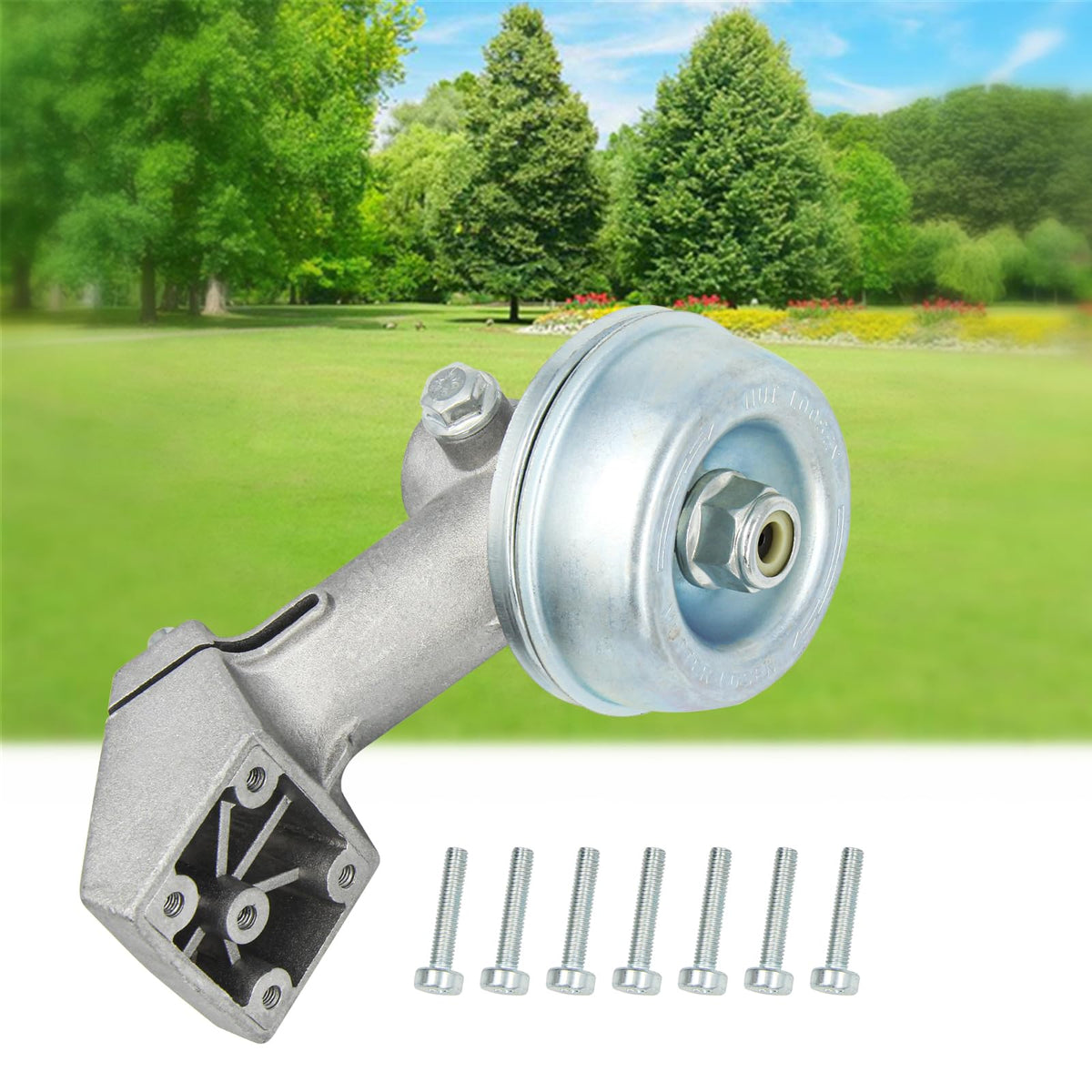 Close-up of AILEETE gear head assembly showing gears and components