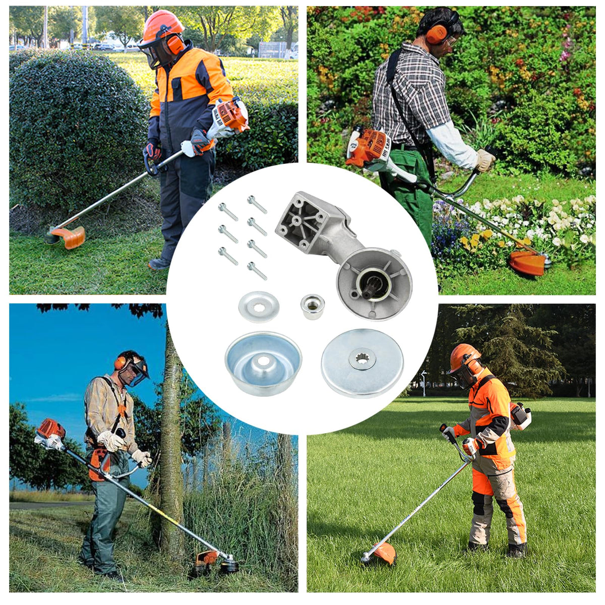 AILEETE gear head includes collar nut for secure installation