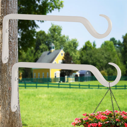 AILIN YELOKIE 10-inch plant hanger on deck with rust-resistant steel.