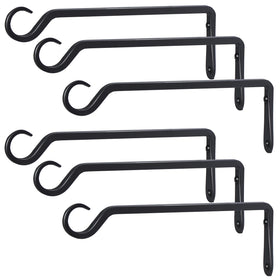 AILIN YELOKIE 12-inch plant hanger hook in black for outdoor use