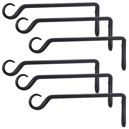 AILIN YELOKIE 12-inch plant hanger hook in black for outdoor use