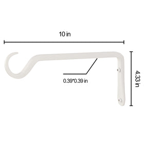 White finish plant hanger from AILIN YELOKIE blends with modern outdoor decor.