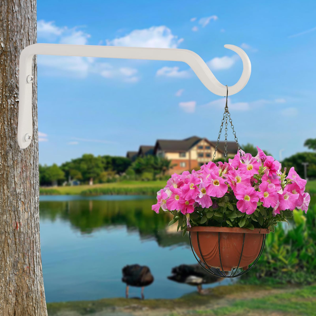 Two-pack 10-inch hooks displayed for versatile indoor and outdoor use.