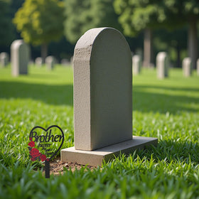 AIM & GGKK grave marker decor for cemetery plots and gardens.