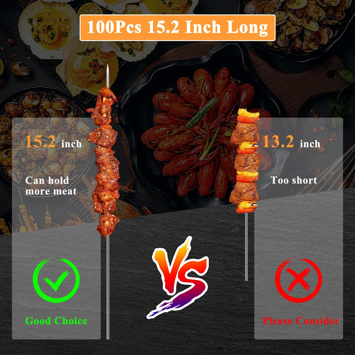 AIMEIKI storage tube keeps skewers organized for quick setup and transport