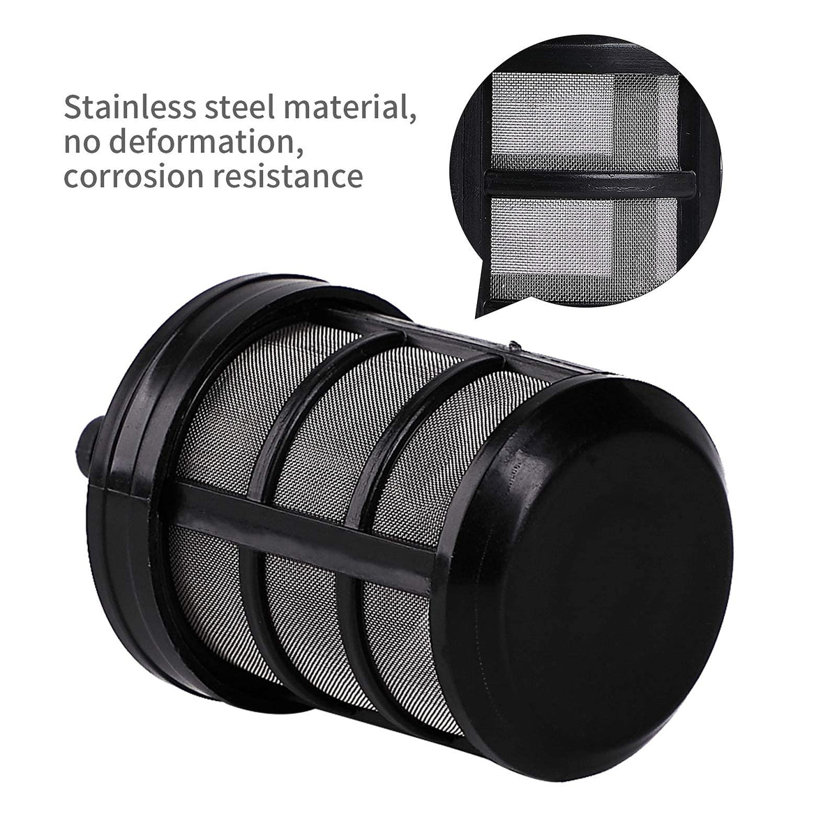 Aimela bottom-weighted filter design sinks easily for stable operation.