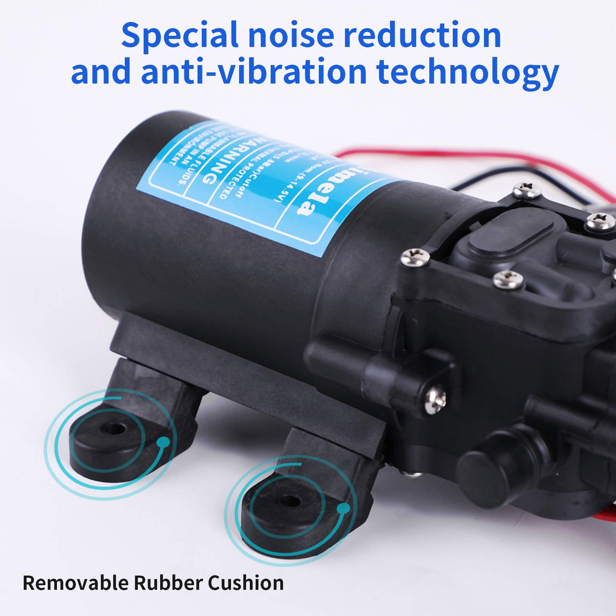 Aimela compact 12V pump fits tight spaces on boats