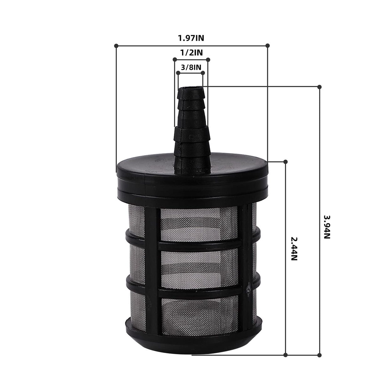 Aimela stainless-steel mesh filter for hoses improves filtration and durability.