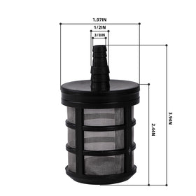 Aimela stainless-steel mesh filter for hoses improves filtration and durability.