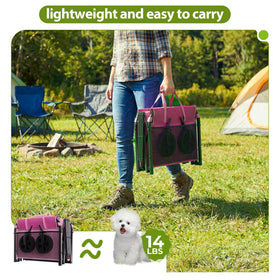 Aimnny pink wagon with 75L base and 25L top space.