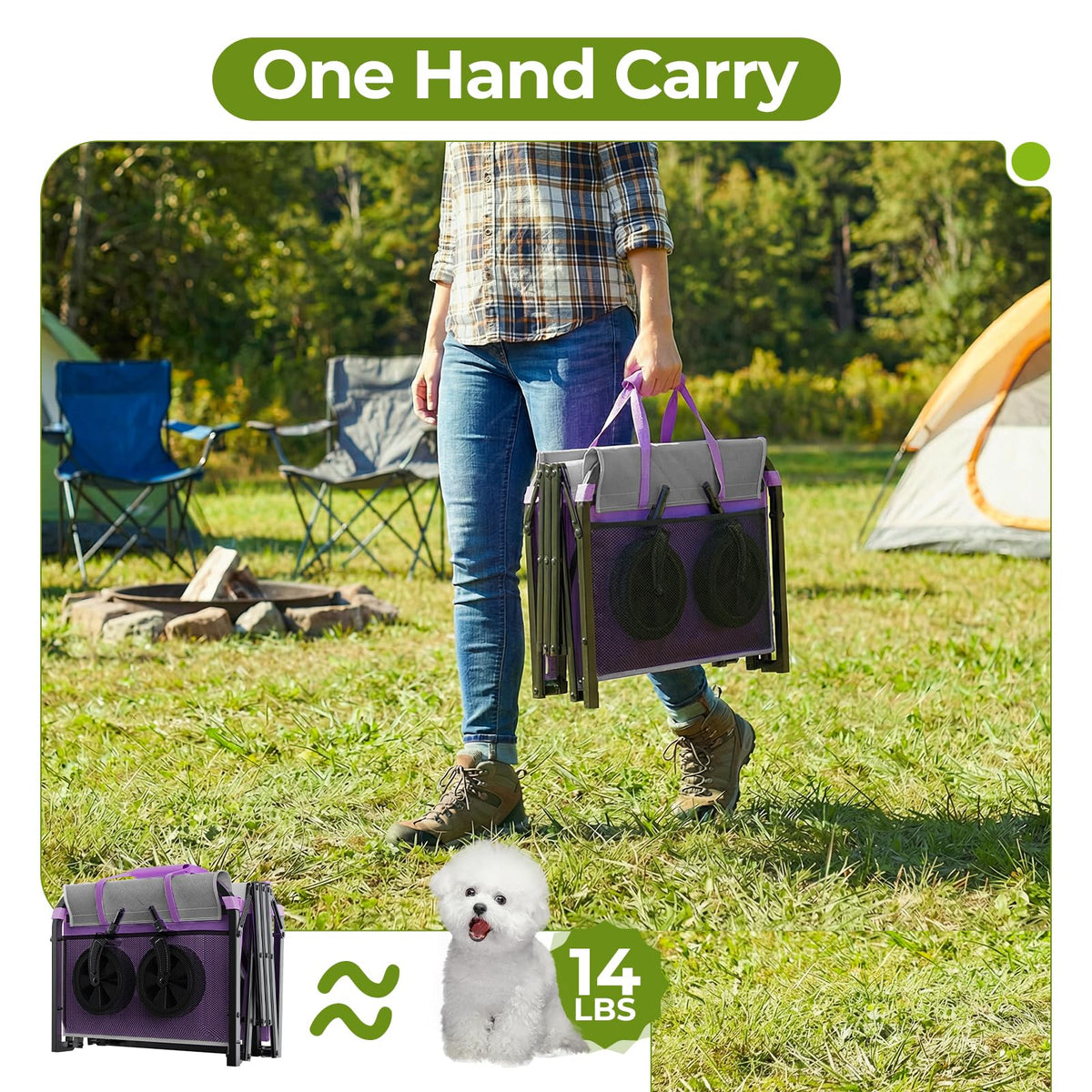 Aimnny wagon side zip opening enables simple loading and unloading