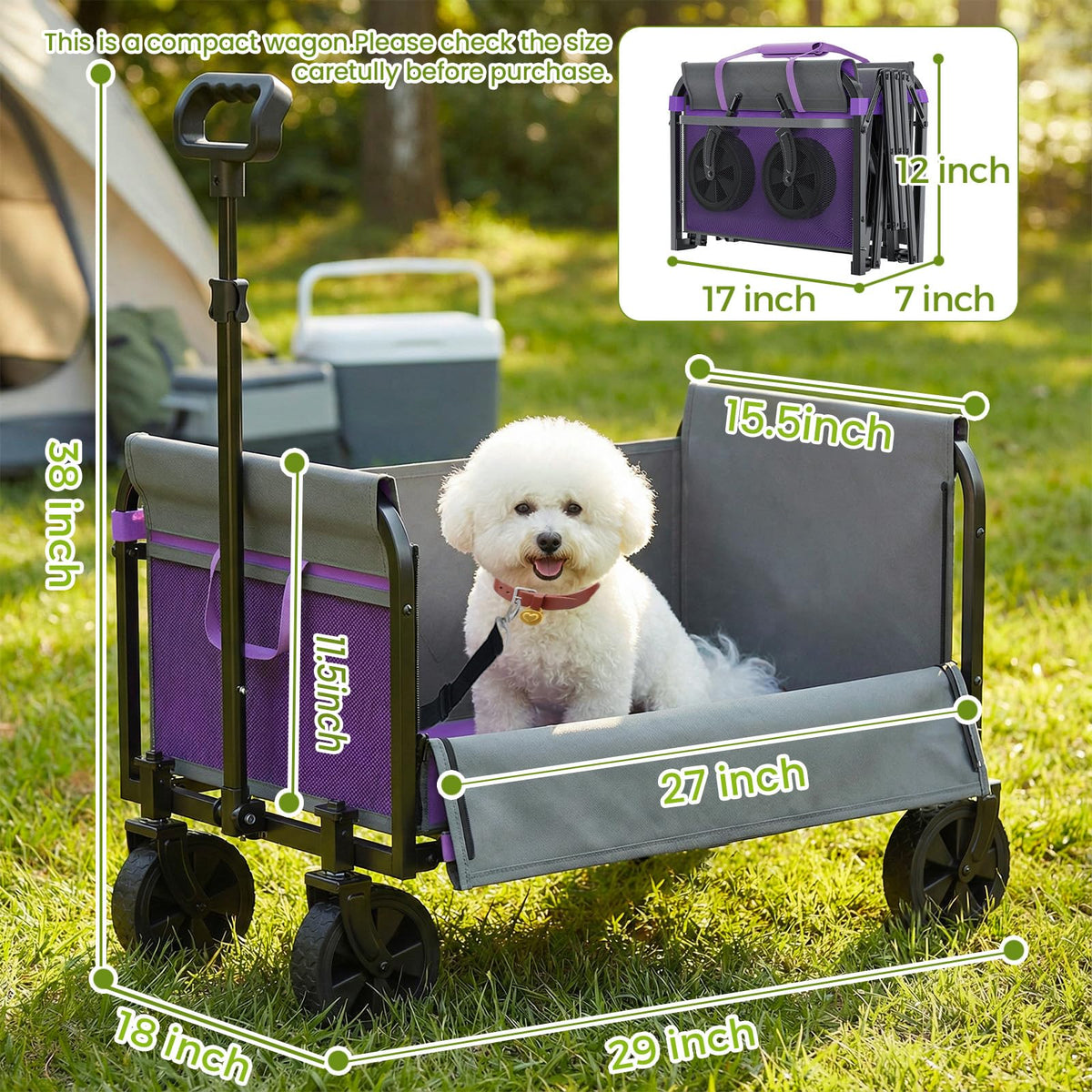 Aimnny wagon reinforced steel frame supports up to 220 lbs