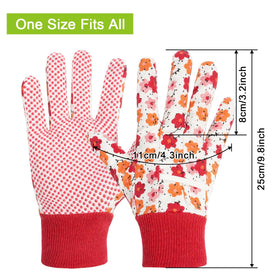Ainiv floral gloves feature a non-slip palm grip for secure pruning and planting.
