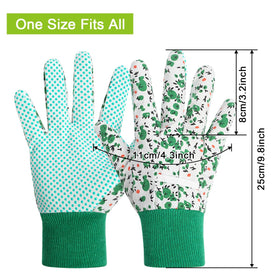 Ainiv floral gardening gloves with lavender pattern for delicate planting and all-day wear