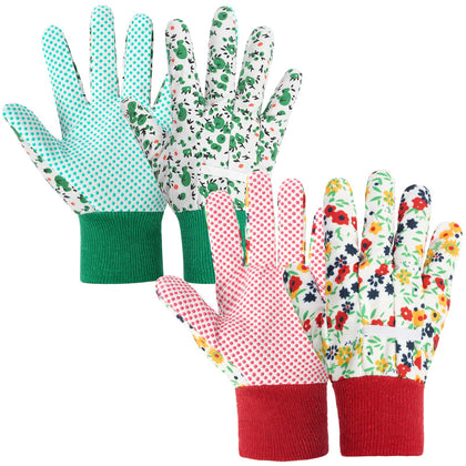 Ainiv floral gardening gloves with rose pattern for comfortable pruning and grip