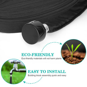 AIODE heavy-duty drip hose resists heat and cold for all-season use.