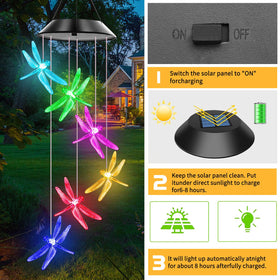 AIONASA Dragonfly wind chimes shown as a thoughtful gift idea for mom.