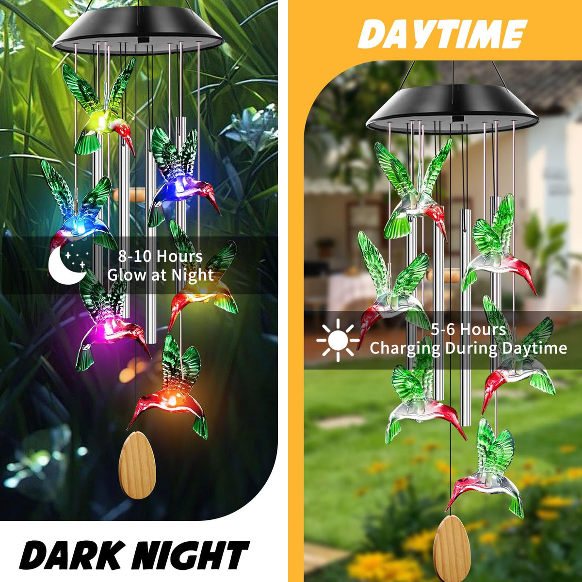 AIONASA gift-ready packaging for the hummingbird wind chimes