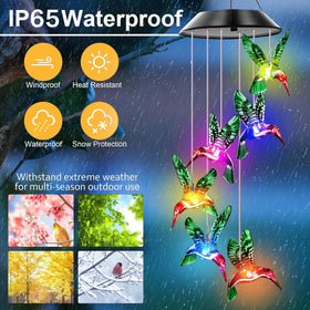 AIONASA weatherproof wind chimes resist rain and sun for year-round decor.