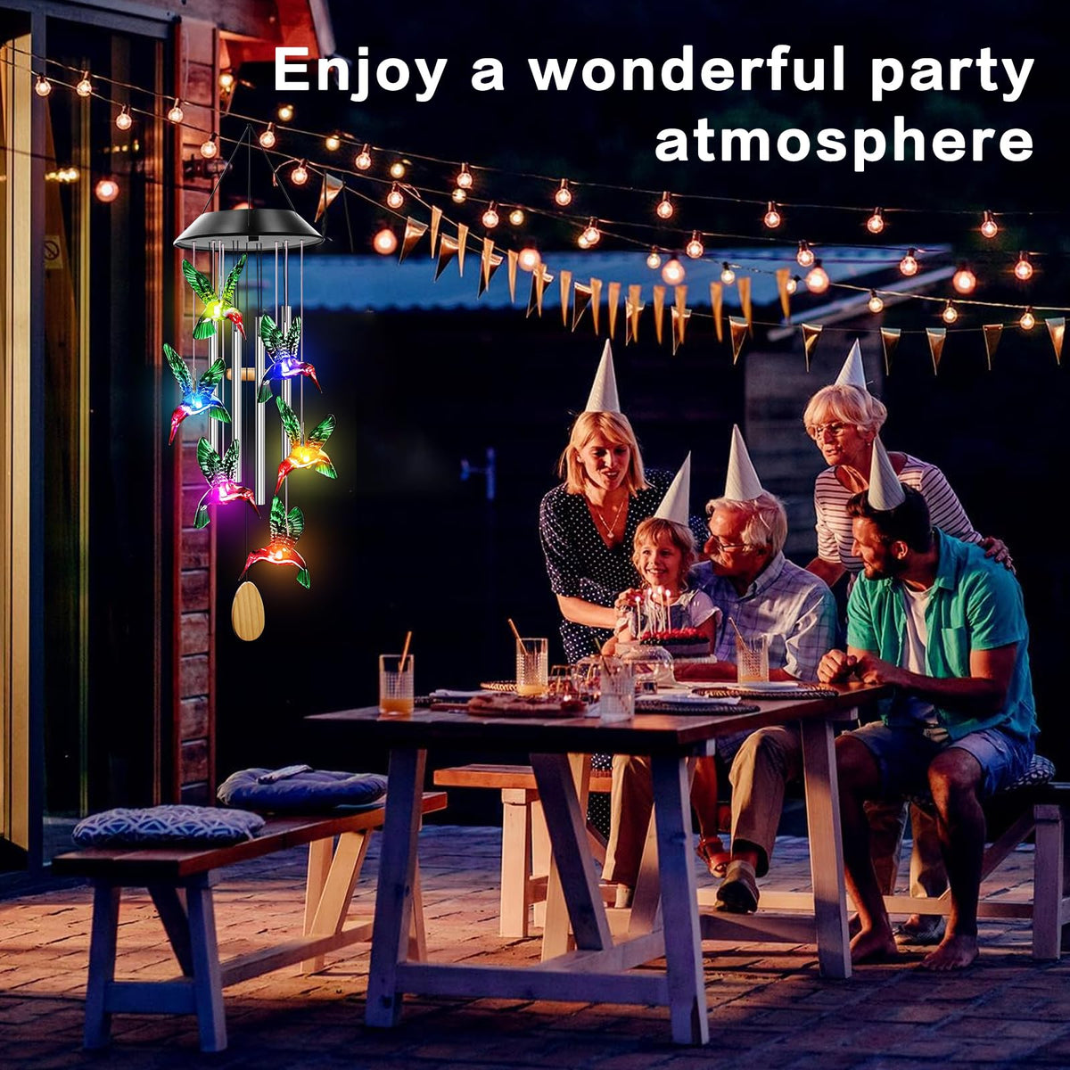 AIONASA weatherproof wind chimes designed for outdoor use