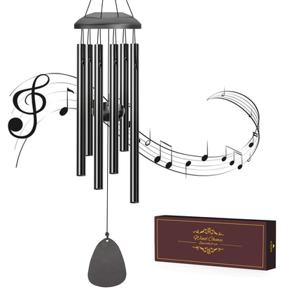 AIONASA wind chimes outdoor 6-tube 26-inch serenade your garden with calming tones.