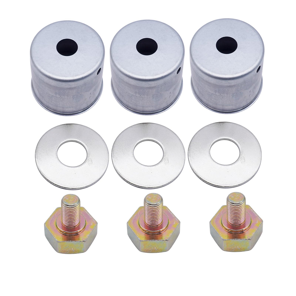 AIPICO Kubota-compatible bolt set close-up showing durable metal construction