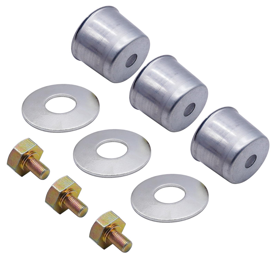 AIPICO 7-piece mower deck bolt-washers-dust cap set ready for Kubota compatibility