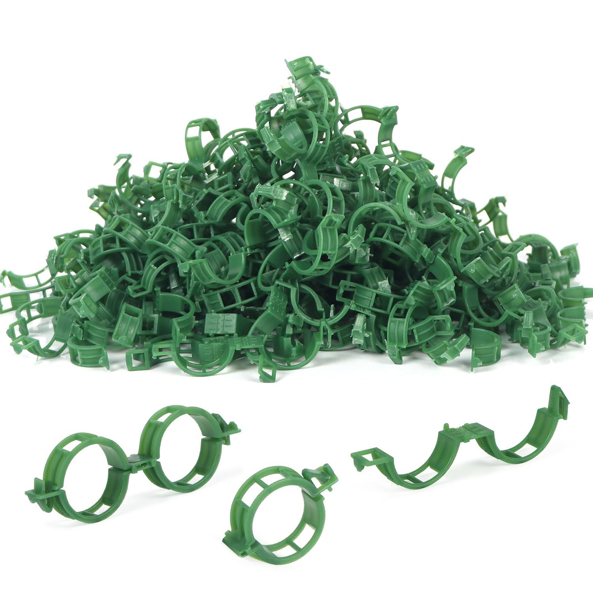 Aipker tomato clips bulk pack in green for firm, adjustable plant support.