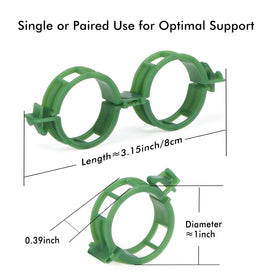 Weather-resistant plastic tomato clips endure sun and rain for lasting garden support.