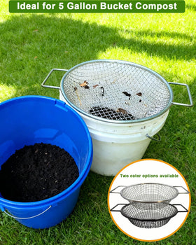 AireKouzia Dirt Sifter heavy-duty bucket-ready design stands up to regular use.