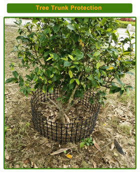 AireKouzia sunlight-friendly mesh fence in black ideal for plants and pets