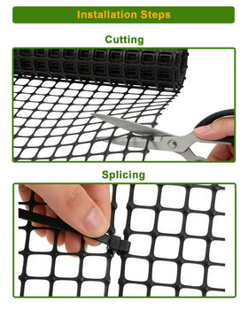 AireKouzia wildlife deterrent mesh keeps yard critters out while you maintain access