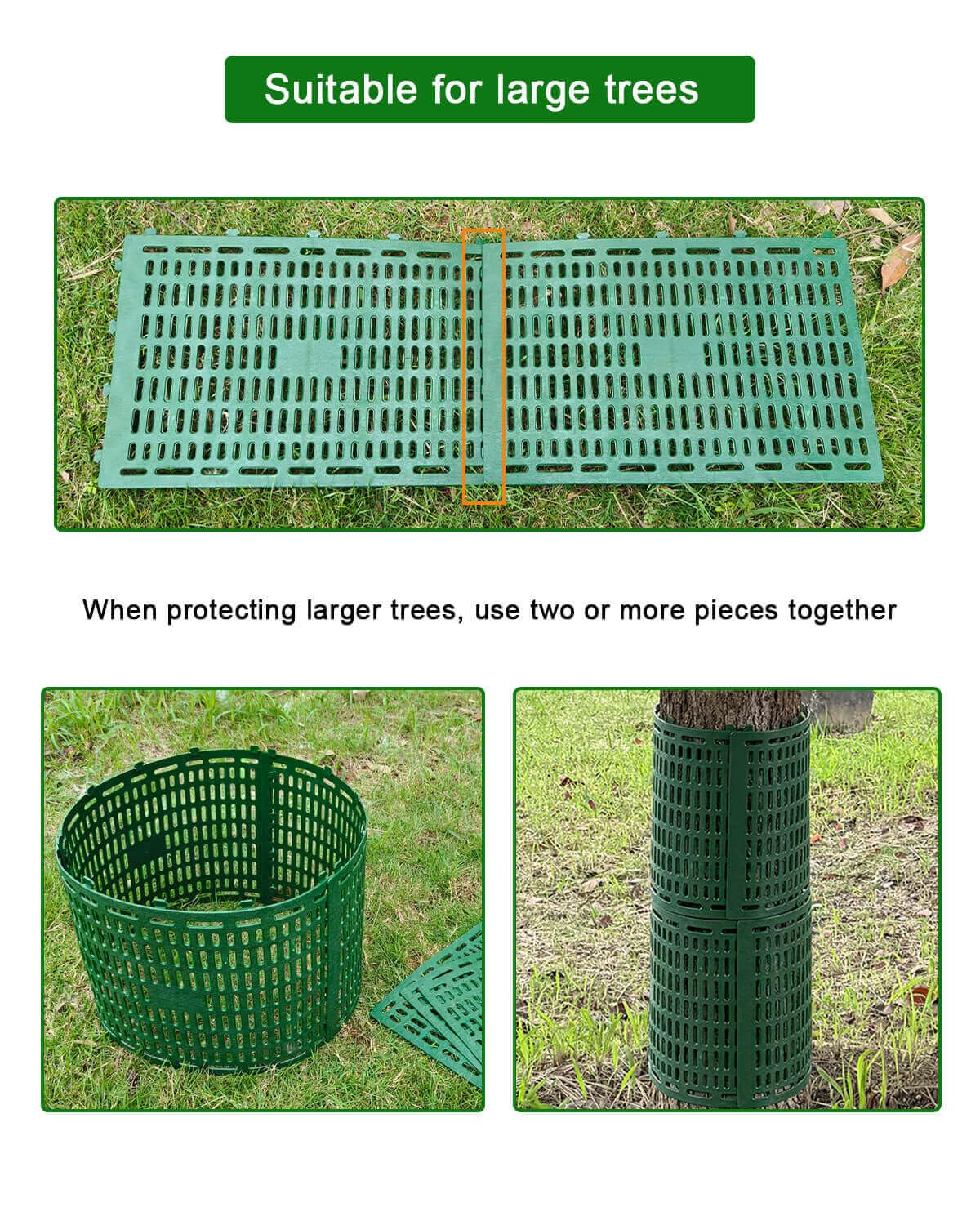 AireKouzia wildlife protection guard helps keep animals from gnawing bark.