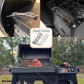 Airizin probes support temp tracking on Traeger app or controller.