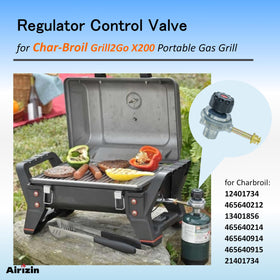Airizin easy-install regulator valve — no tools needed for Char-Broil Grill2Go X200.