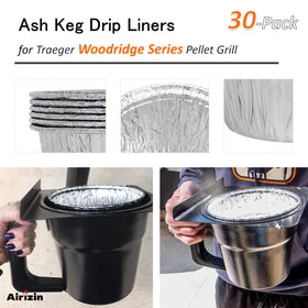 Airizin 20-pack grease liners enable quick disposal after cooking.