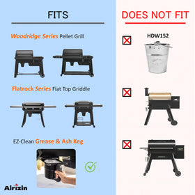 Airizin lightweight aluminum liners simplify grease containment and removal.