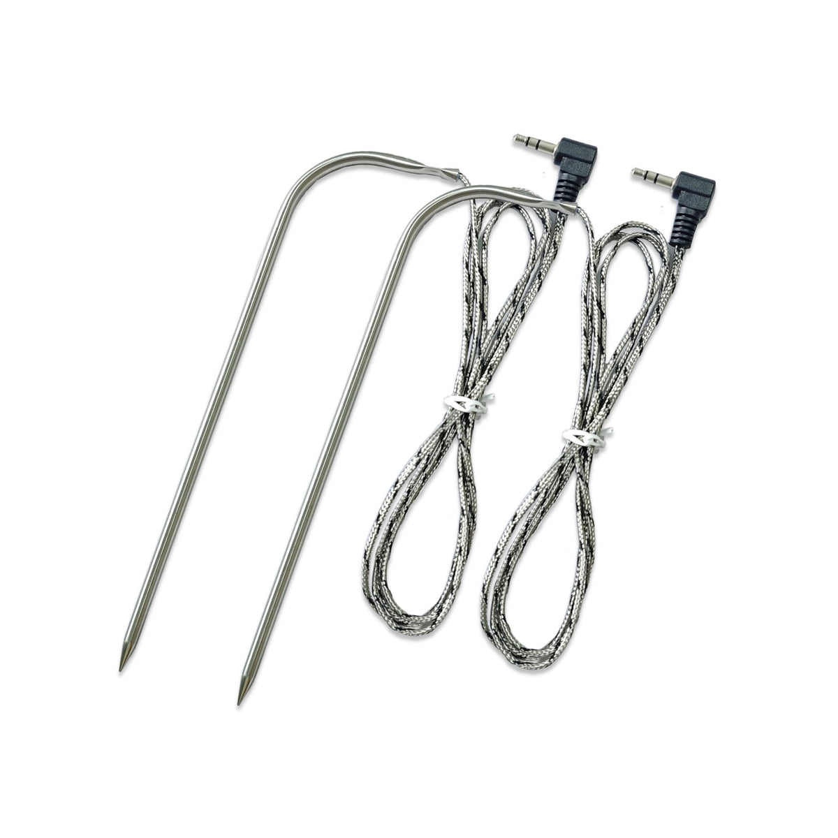Airizin meat probes replacement 2-pack for Traeger BAC431 with dual-zone capability.