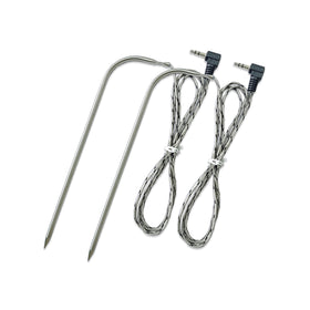 Airizin meat probes replacement 2-pack for Traeger BAC431 with dual-zone capability.