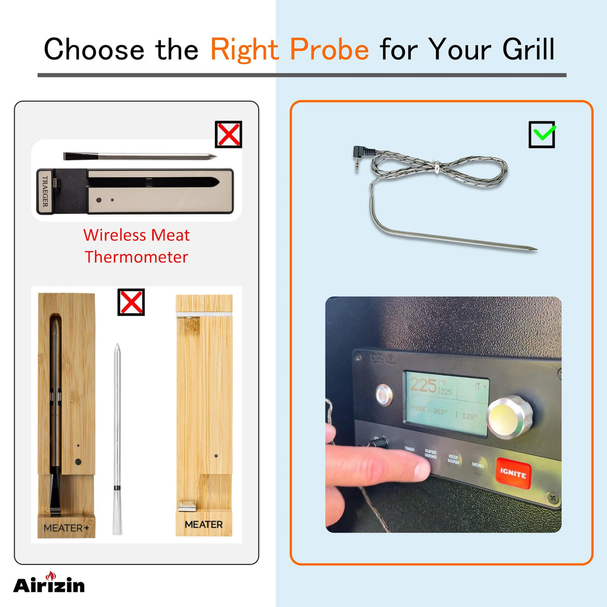 Airizin 2-pack arrives with two ready-to-use probes.